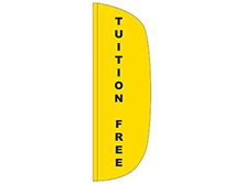 Tuition Free Flutter Feather Flag