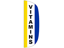 Vitamins Flutter Feather Flag