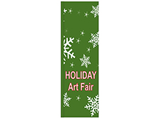 Holiday Art Fair Square Feather Flag