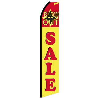 SWOOP-003 12' Digitally Printed Blow Out Sale Swooper Banner-0