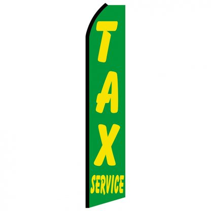 SWOOP-009 12' Digitally Printed Tax Service Swooper Banner-0