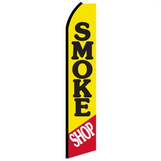 SWOOP-030 12' Digitally Printed Smoke Shop Swooper Banner-0