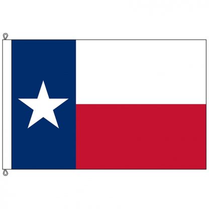 SF-2030-TEXAS Texas 20' x 30' Nylon Flag with Rope & Thimble-0