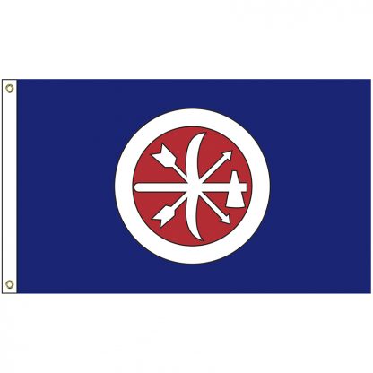 NAT-5x8-CHOCTAW 5' x 8' Choctaw Brigade Tribe Flag With Heading And Grommets-0