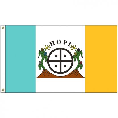 NAT-5x8-HOPI 5' x 8' Hopi Tribe Flag With Heading And Grommets-0