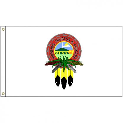 NAT-5x8-MHA 5' x 8' Mandan Hidatsa Arikara Tribe Flag With Heading And Grommets-0