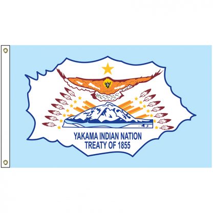 NAT-4x6-YAKAMA 4' x 6' Yakama Indian Nation Tribe Flag With Heading And Grommets-0