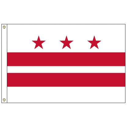 SF-105-DC District of Columbia 5' x 8' Nylon with Heading and Grommets-0