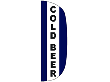 Cold Beer Flutter Feather Flag