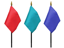 Solid Color Stick Flags