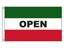 Open - Green and Red